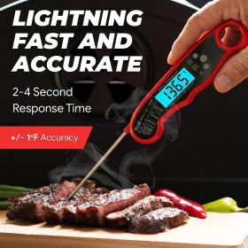 Outdoor BBQ Accurate LED Instant Read Waterproof Food Meat Electronic Digital Kitchen Thermometer Outdoor BBQ Accurate LED Instant Read Waterproof Food Meat Electronic Digital Kitchen Thermometer